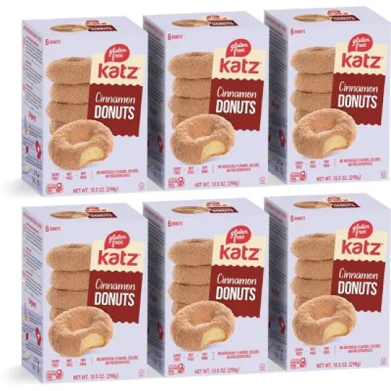 Katz Gluten Free Cinnamon Donuts - 6 Pack image {3}