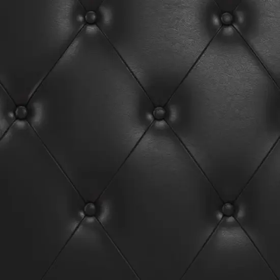 Dalia Tufted Faux Leather Bed - Room & Joy image {10}