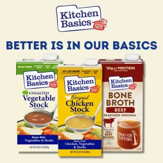 Kitchen Basics Gluten Free Unsalted Chicken Stock - 32oz image {5}