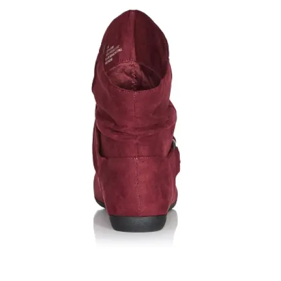 Women's WIDE FIT Serena Ankle Boot - burgundy| CLOUDWALKERS image {1}