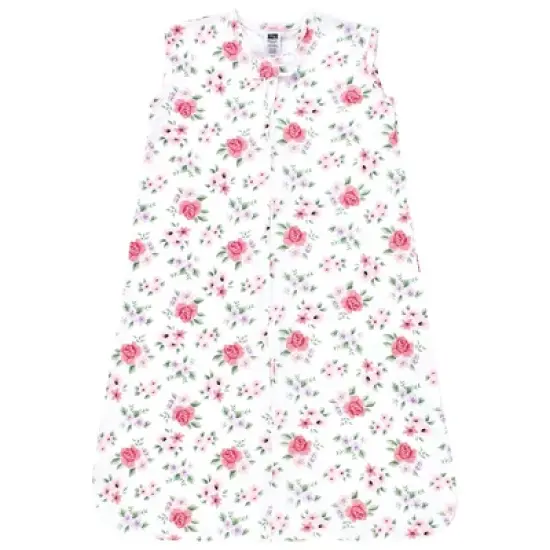 Hudson Baby Infant Girl Cotton Sleeveless Wearable Sleeping Bag, Sack, Blanket, Vintage Floral image {2}