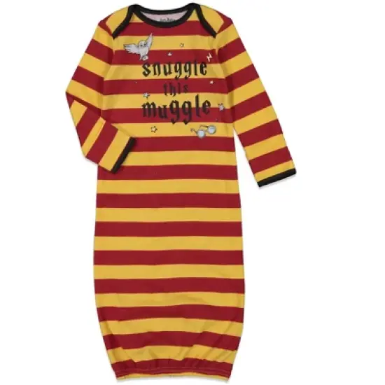 Harry Potter Hedwig Owl Baby 3 Pack Long Sleeve Swaddle Sleeper Gowns Newborn  image {3}