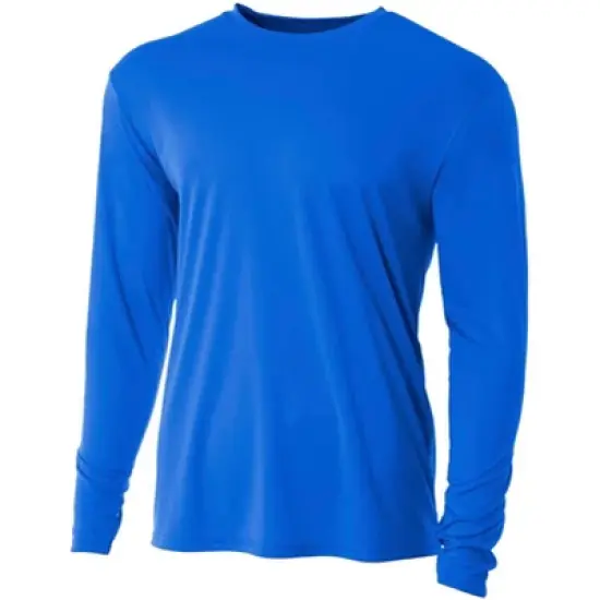 Hardcore mens long-sleeve UV sun protection T-shirt | Light weight loose fitting quick-dry rash guard image {5}