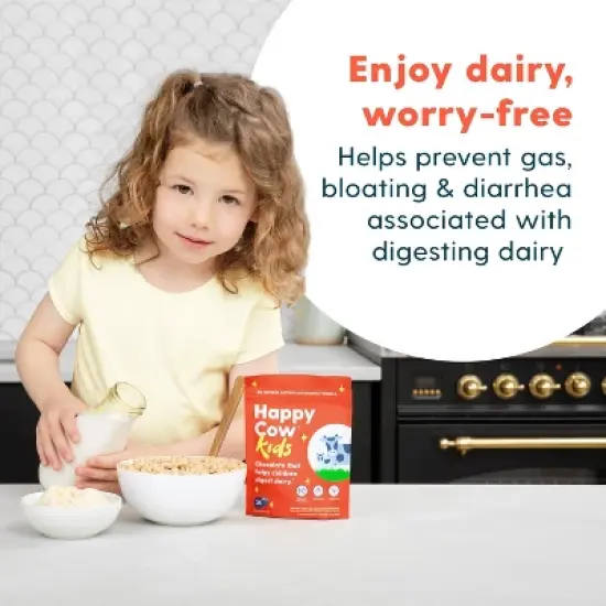 Happy Cow Kids' Fast Acting Lactase Digestive Supplement image {4}