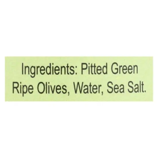 Santa Barbara Olive Co. California Pitted Green Olives Large - Case of 12/6 oz image {6}