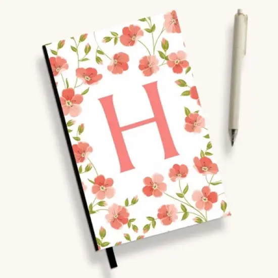 Personalization Mall Flowery Initial Personalized Journal image {9}