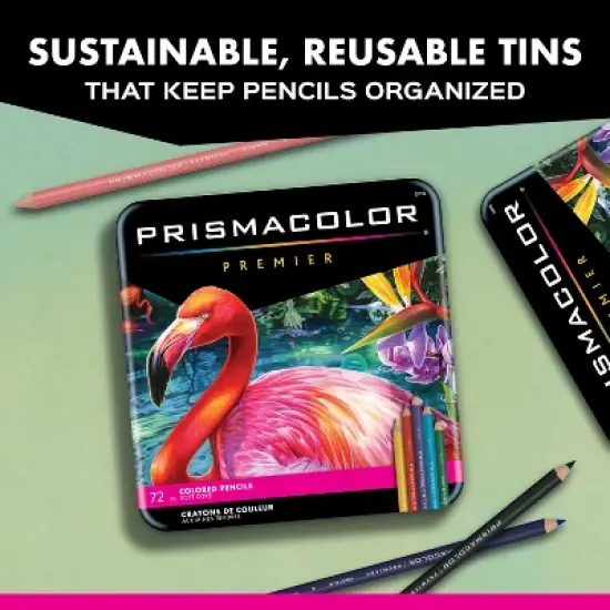 Prismacolor 72ct Premier Pencils: Multicolored Art Supplies, 0.07mm Point, Wood Material, Ages 6+ image {8}