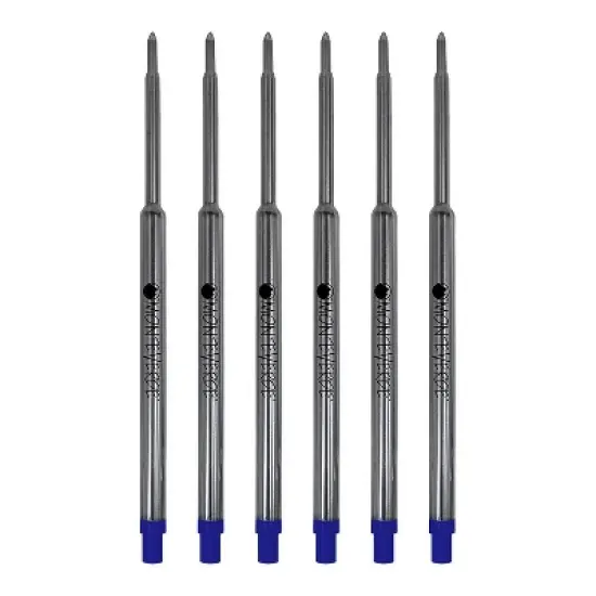 Monteverde Ballpoint Pen Refill Fine Point Blue Ink 6 Pack (W423BU) image {1}