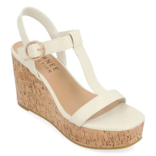Journee Collection Womens Matildaa Tru Comfort Foam Buckle Platform Wedge Sandals image {11}