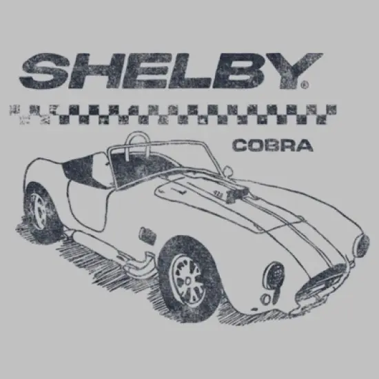 Women's Shelby Cobra Sports Car Sketch T-Shirt image {1}