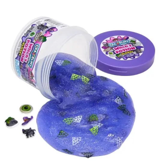 Cra-Z-Slimy Halloween Dome Jars Witches Potion: Creativity Kit with Purple Slime, Includes 17 Pieces image {2}