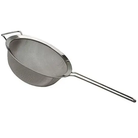 SAMMART Stainless Steel Mesh Strainer/Colander with Handle - Round Sieve with Wider Hoop image {3}