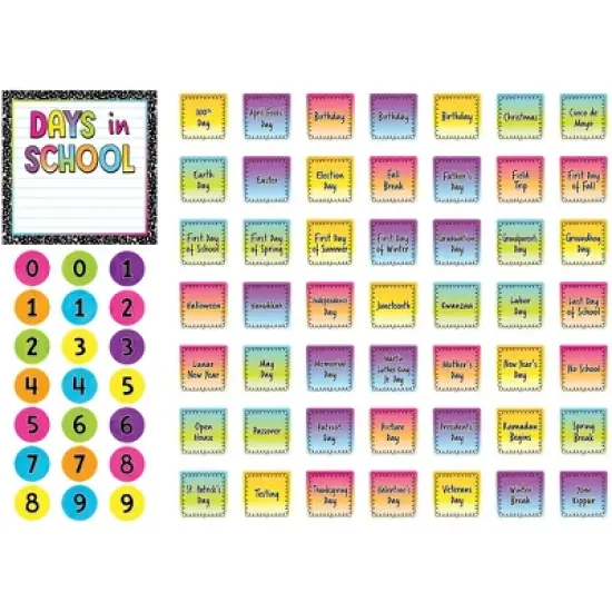 Teacher Created Resources&reg; Brights 4Ever Calendar Bulletin Board Set image {2}