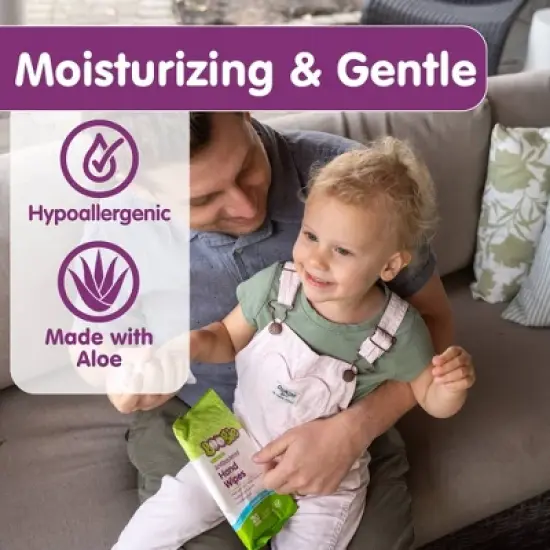 Boogie Wipes Antibacterial Alcohol Free & Hypoallergenic Hand Wipes for Kids and Adults - 40ct/2pk image {4}