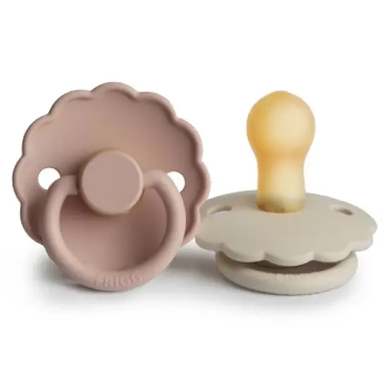 Frigg 2pk Daisy Rubber Pacifier Nipple - Size 1 image {5}