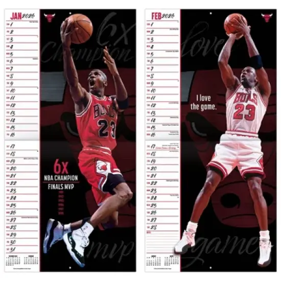 Michael Jordan NBA 2026 Michael Jordan 12"x12" Wall Calendar image {5}