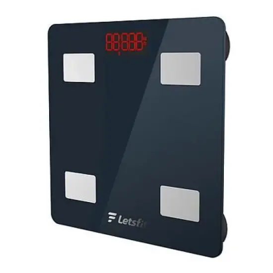 LetsFit Digital Bluetooth Smart Scale BMI, Muscle, BMR, Mass, Body Fat,Bone Mass Readings  - Includes App image {2}