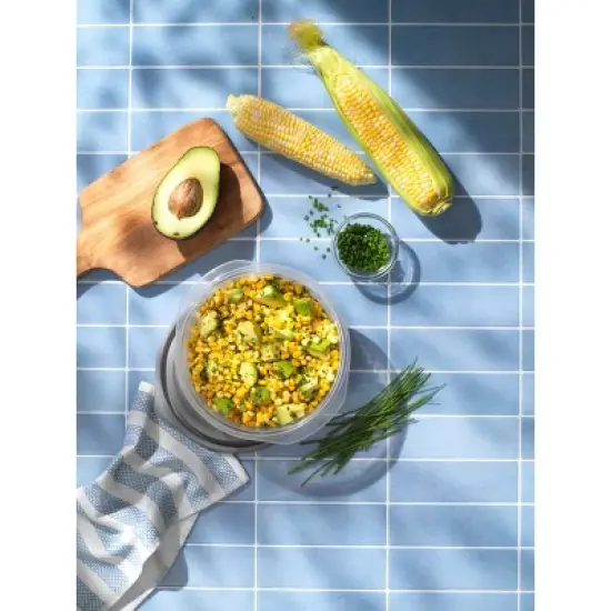 GoodCook EveryWare Round Bowls Food Storage Containers - 5 Cups - 6pcs/3ct - Gray image {3}