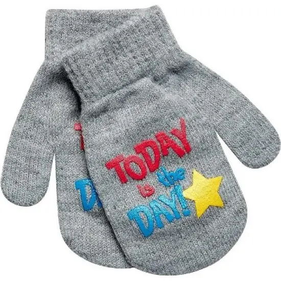 Moonbug CoComelon Boy's Fleece Lined Ear Flap Winter Hat and Mittens Set, Age 2-4 image {4}