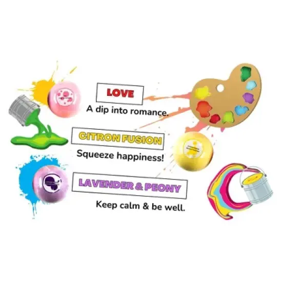 Freida & Joe Happy Day Fizzers Fragrances 9 Pieces Bath Bomb Gift Set image {4}