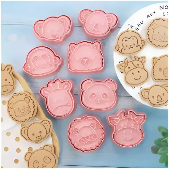Kitcheniva Animal Cookie Cutter Set 8 Pcs image {3}