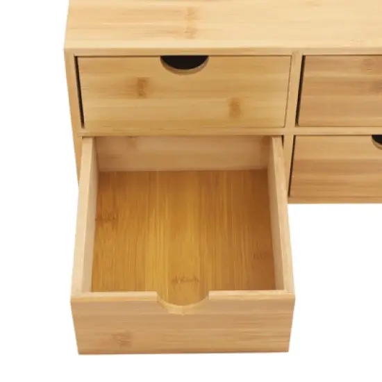 YIYIBYUS 4-drawer Desk Organizer, Tabletop Storage Organizer image {5}