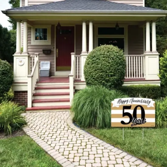 Big Dot of Happiness We Still Do - 50th Wedding Anniversary - Anniversary Party Yard Sign Lawn Decorations-Happy Anniversary 50 Years Party Yardy Sign image {2}
