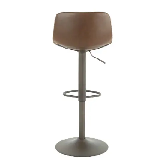 Set of 2 31.25" Duke Industrial Adjustable Height Barstools - LumiSource image {4}