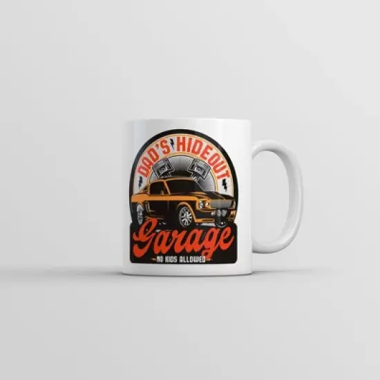 Crazy Dog Dads Hideout Garage Mug Funny Mechanic Graphic Coffee Cup-11oz image {6}