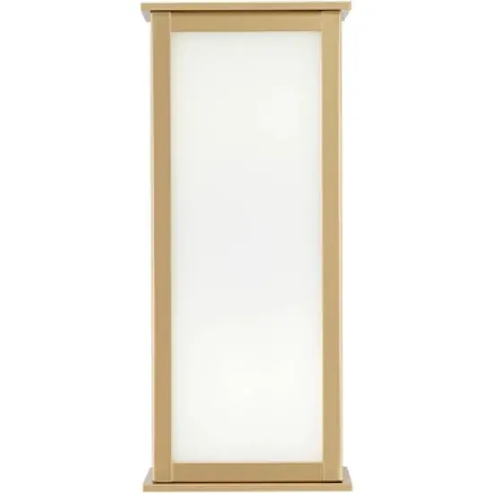 John Timberland Modern Outdoor Wall Light Fixture Warm Gold 12 3/4" Milky White Glass Shade for Exterior Barn Deck House Porch Yard Patio Outside Home image {6}