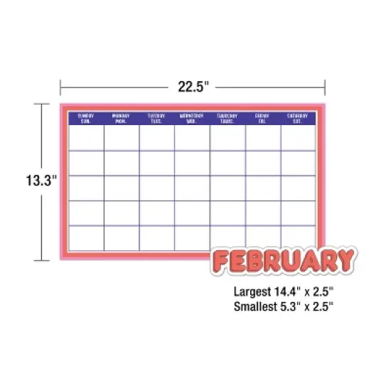 Carson Dellosa Education We Stick Together Calendar Bulletin Board Set (163 pieces) image {2}