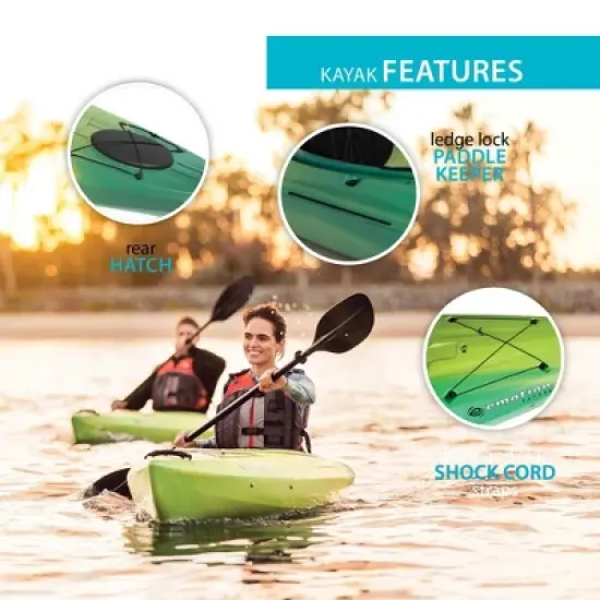 Lifetime Tide 103 Sit-In Kayak (Paddle Included) - Lemongrass Fusion - 90848 image {4}