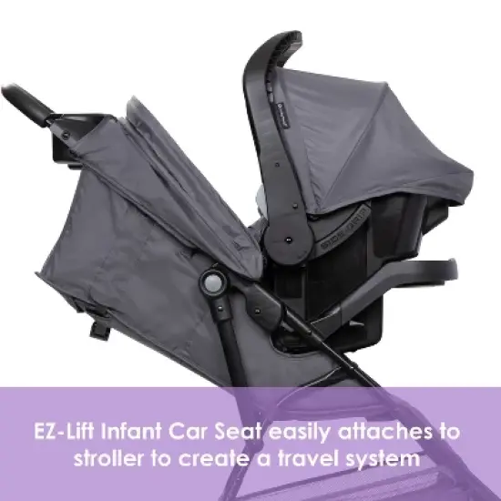 Baby Trend Venture 3-Wheel Stroller Travel System - Stellar Gray image {3}