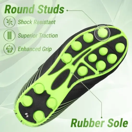 Vizari Loma Firm Ground Soccer Cleats with Hook & Loop Closure for Kids | Ideal for Boys & Girls image {4}