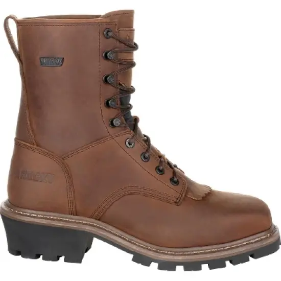 Men's Rocky Square Toe Logger Waterproof Work Boot image {6}