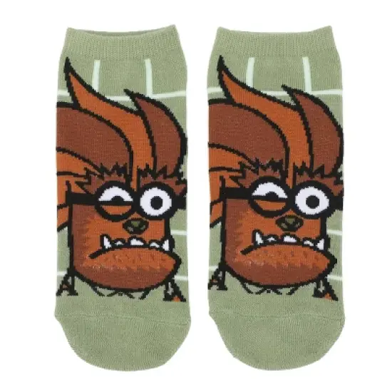 Despicable Me Minions Classic Monsters Costumes Women's 5-Pair Ankle Socks image {2}