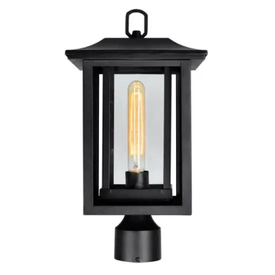 CWI Lighting,Winfield 1 Light Black Outdoor Lantern Head image {2}
