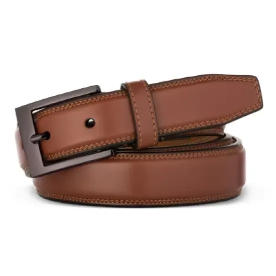 Men's Dual Hoop Leather Belt image {1}