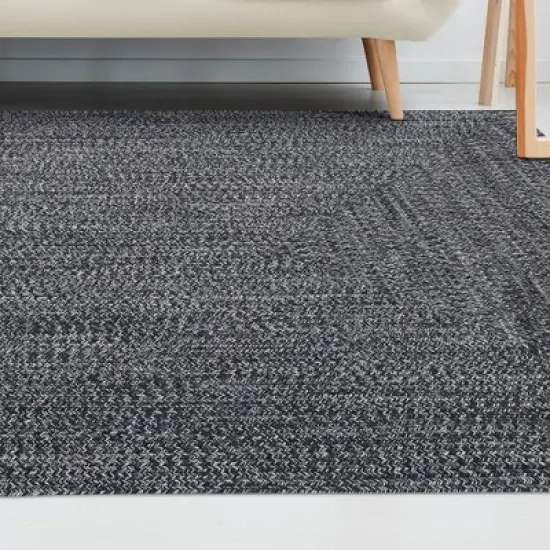 Braided Reversible Two-Tone Indoor Outdoor Runner or Area Rug by Blue Nile Mills image {2}