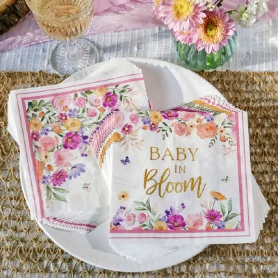Kate Aspen 62 pcs Baby in Bloom Tableware Set image {6}