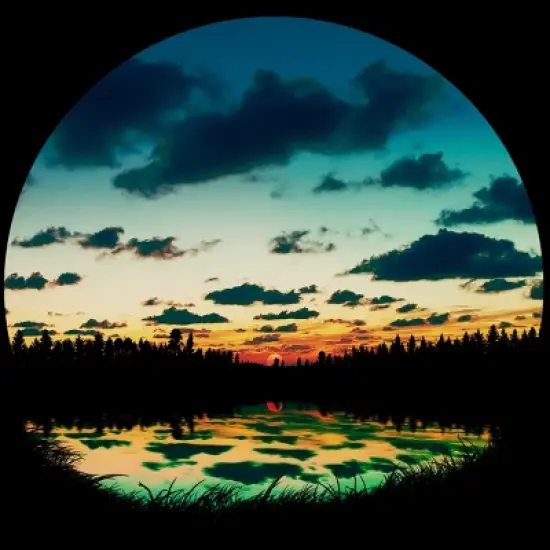 Men's Design By Humans Summer Sunset By BobyBerto Tank Top image {1}