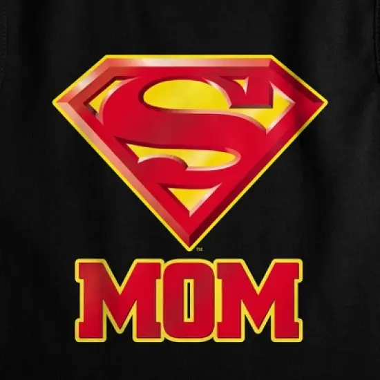 Women's Superman Super Mom Sleeveless Crop Top Tank image {1}