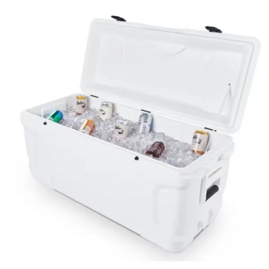 Igloo Marine Contour Hard Sided 150qt Portable Cooler - White image {2}