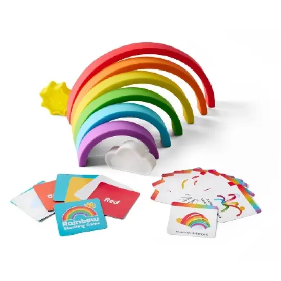 Chuckle & Roar Mini Rainbow Stacker Kids' Puzzle - 8pc image {2}
