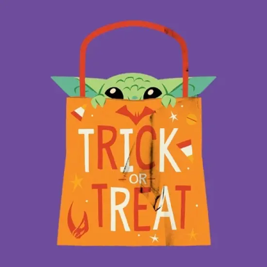 Junior's Star Wars The Mandalorian Halloween Grogu Trick or Treat Bag T-Shirt image {1}