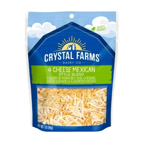 Crystal Farms Mexican 4 Cheese Blend - 7oz image {5}