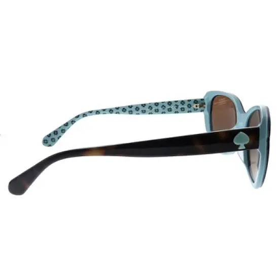 Kate Spade KS AUGUSTA/G/S 2NL Womens Square Polarized Sunglasses Havana Pattern Green 54mm image {2}