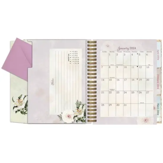 Lang 2024 Weekly/Monthly Planner  9.5"x7.75" File-It Botanical Gardens image {1}