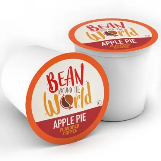 Bean Around The World Apple Pie Flavored Coffee Pods,Keurig 2.0 compatible,40 CT image {8}