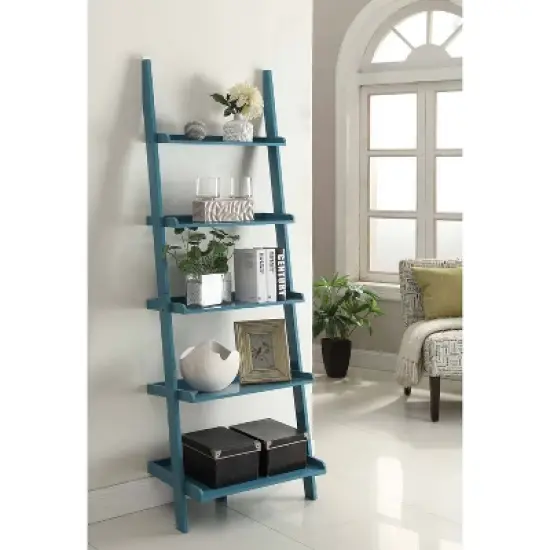 72.25" French Country Bookshelf Ladder - Breighton Home image {4}